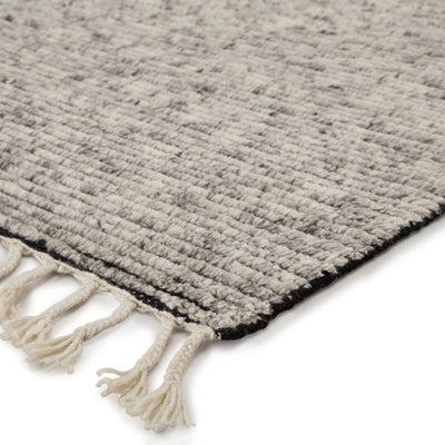 product image for Alpine Hand-Knotted Stripe White & Gray Area Rug 48