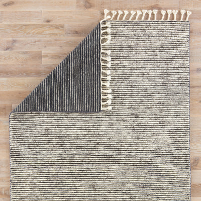 product image for Alpine Hand-Knotted Stripe White & Gray Area Rug 9