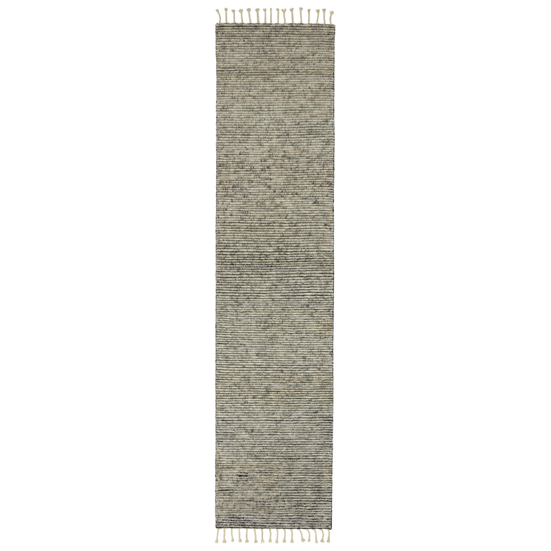 media image for Alpine Hand-Knotted Stripe White & Gray Area Rug 26