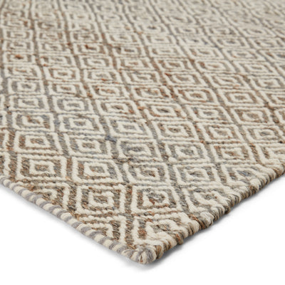 product image for Wales Natural Geometric Tan & White Area Rug 80