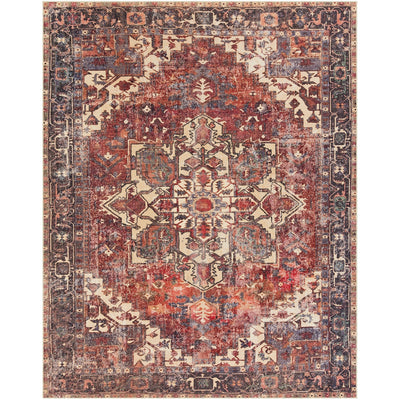 product image for amelie rug in rust dark green design by surya 3 50