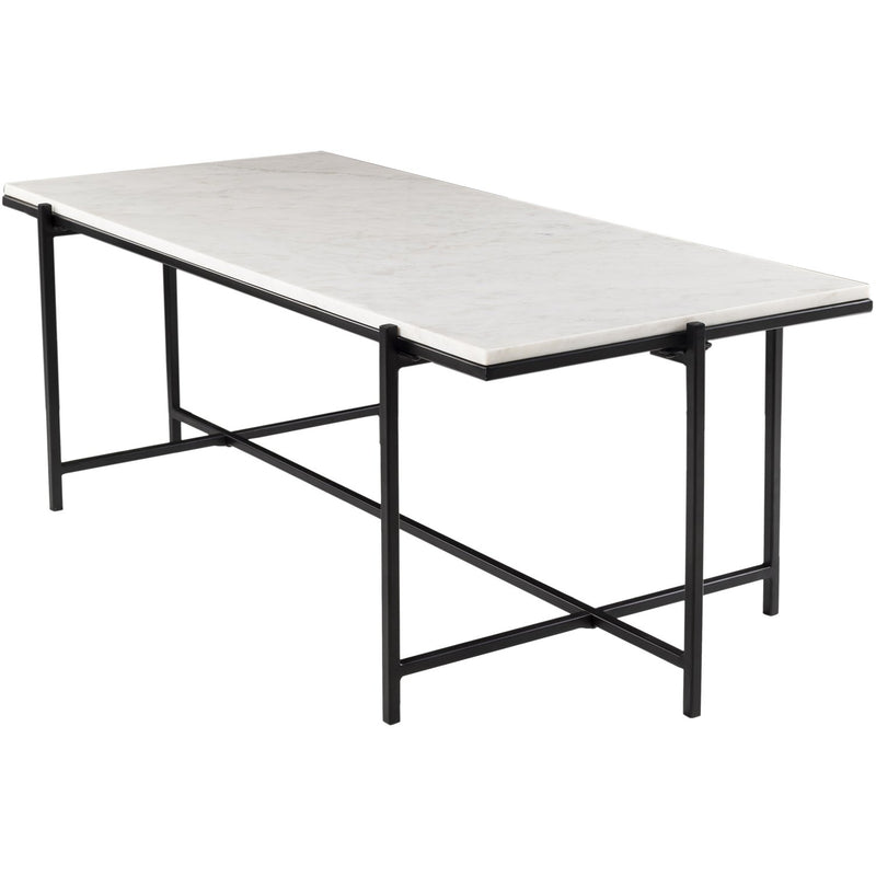 media image for Anaya ANA-004 Center Table with White Top & Black Base by Surya 216