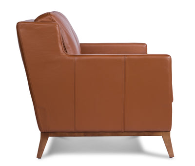 product image for Anders Leather Sofa in Brandy 49