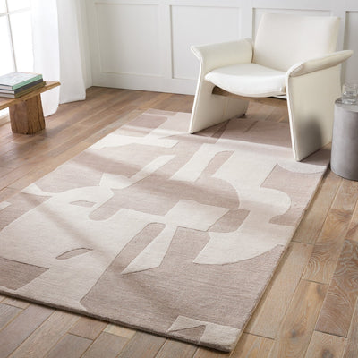 product image for Anthem Hand Tufted Noverre Taupe & Cream Rug 5 0