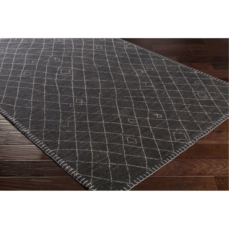 media image for Arlequin ARQ-2301 Hand Knotted Rug in Black & Cream by Surya 229