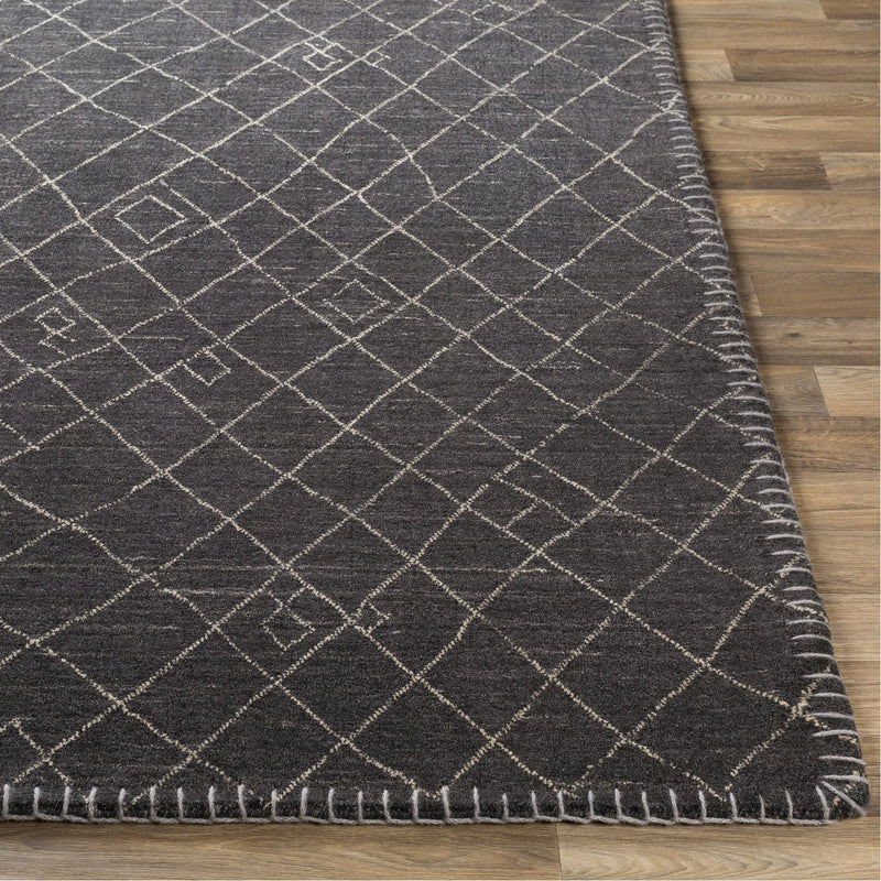 media image for Arlequin ARQ-2301 Hand Knotted Rug in Black & Cream by Surya 294