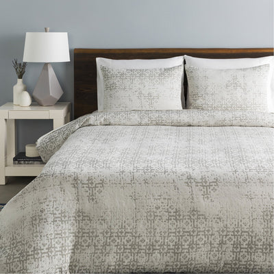 product image for Abstraction ASR-1000 Bedding in Light Gray by Surya 90
