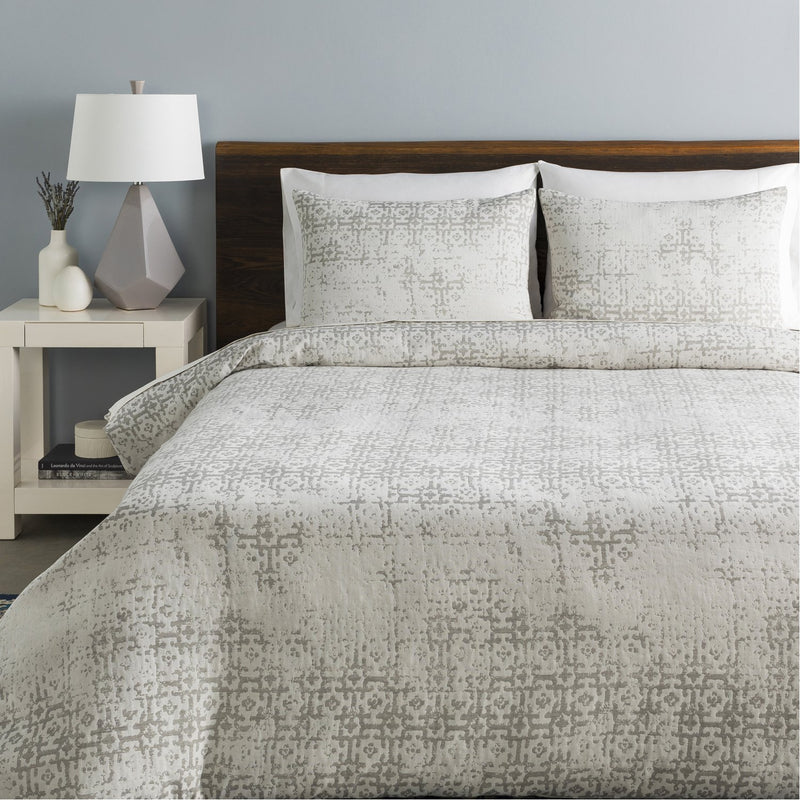 media image for Abstraction ASR-1000 Bedding in Light Gray by Surya 286