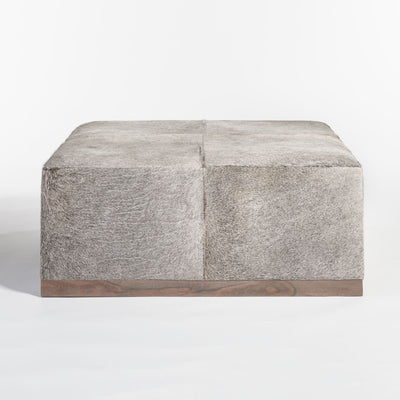 product image for Felix Frosted Hide Leather Ottoman 1 12
