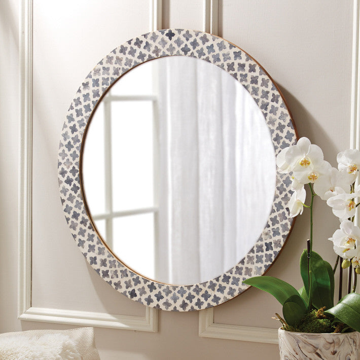 media image for slate quatrefoil wall mirror design by tozai 2 276