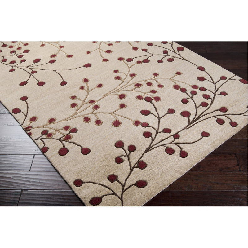 media image for Athena ATH-5053 Hand Tufted Rug in Burgundy & Camel by Surya 253