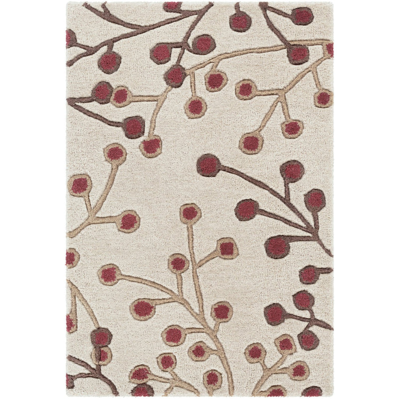 media image for Athena ATH-5053 Hand Tufted Rug in Burgundy & Camel by Surya 224