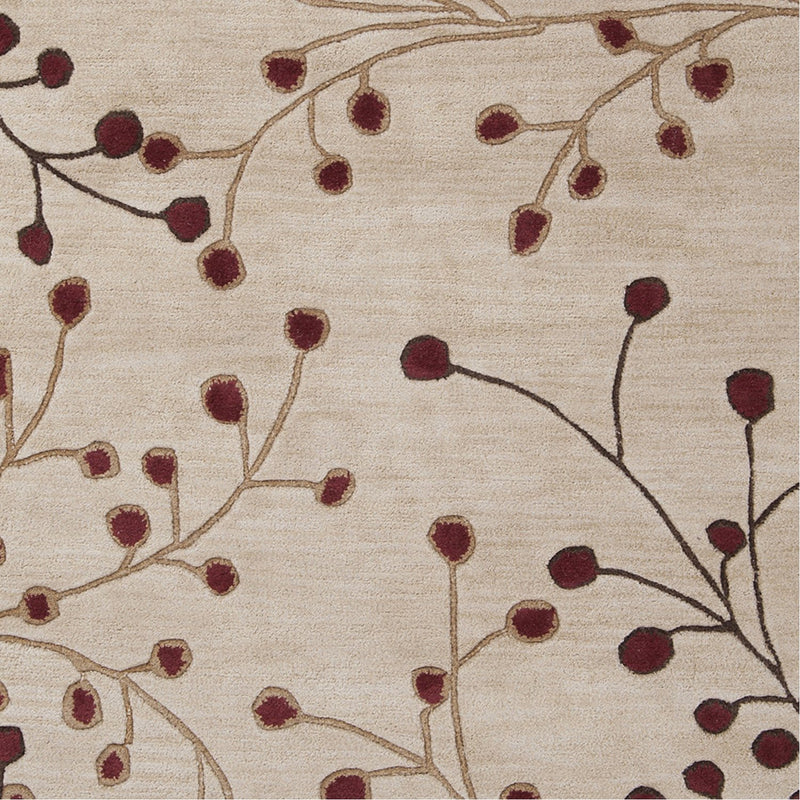 media image for Athena ATH-5053 Hand Tufted Rug in Burgundy & Camel by Surya 299