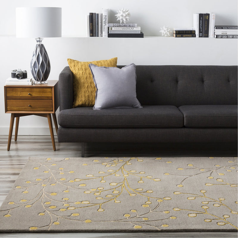 media image for Athena ATH-5060 Hand Tufted Rug in Taupe & Mustard by Surya 287