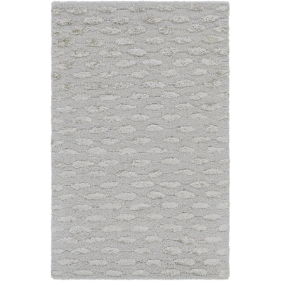 product image for atlantis collection new zealand wool area rug in gray silver surya rugs 1 13