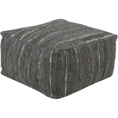 product image of Anthracite ATPF-003 Pouf in Light Gray & Sea Foam by Surya 553