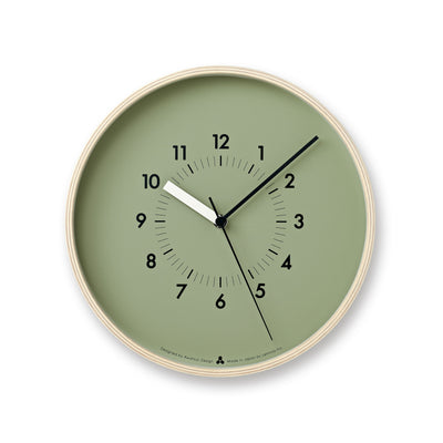 product image of soso clock in green design by lemnos 1 515