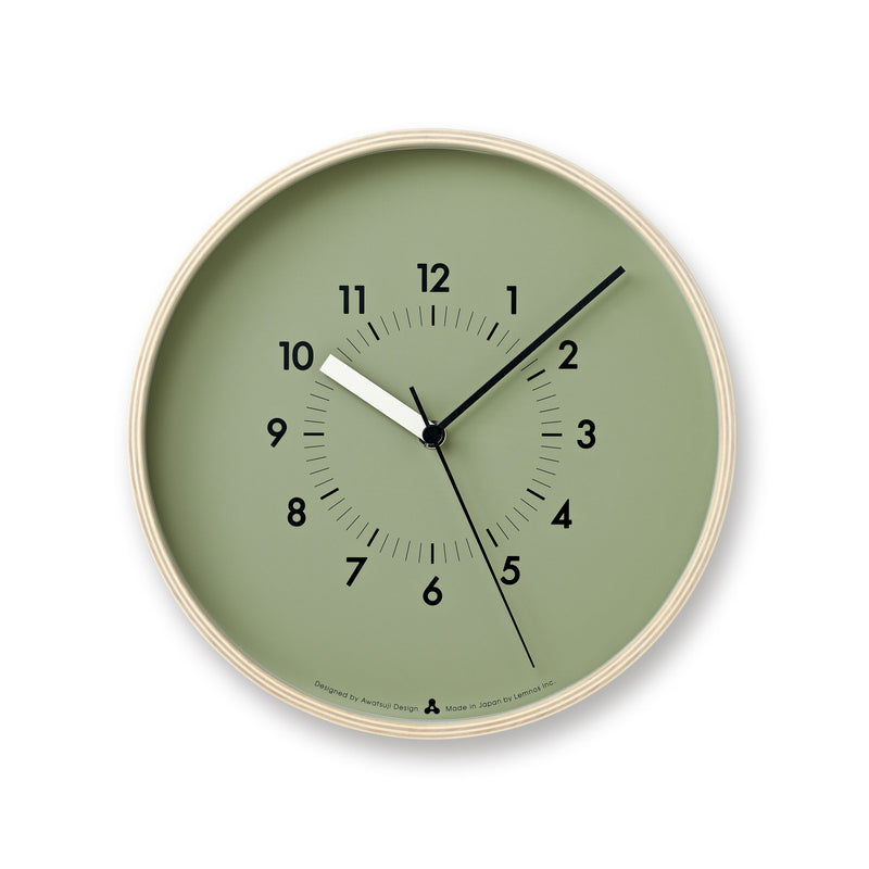 media image for soso clock in green design by lemnos 1 256