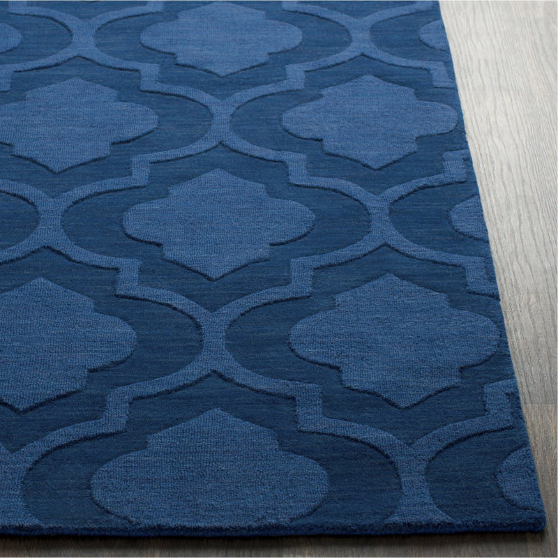 media image for Central Park AWHP-4008 Hand Loomed Rug in Dark Blue by Surya 250