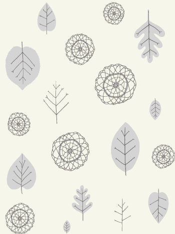 media image for A View of the Woods Wallpaper in Grey, Mink, and Cream design by Thatcher Studio - BURKE DECOR 217
