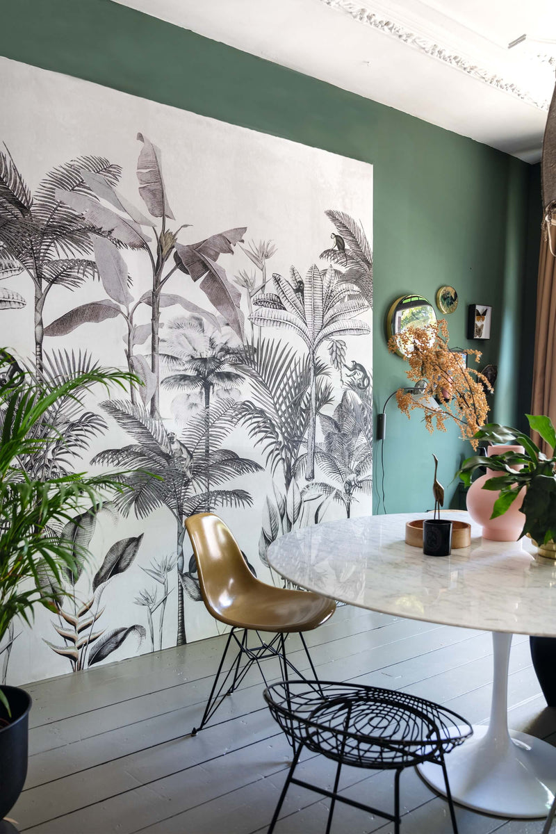 media image for Above the Tropics Wall Mural in Grey by Walls Republic 261