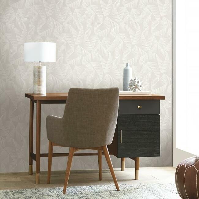 media image for Acceleration Peel & Stick Wallpaper in Taupe and Beige by RoomMates for York Wallcoverings 225