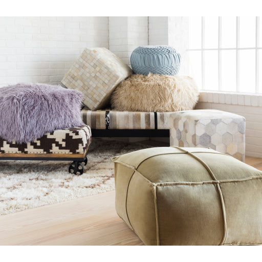 media image for Alana Wool Pouf in Various Colors Roomscene Image 29