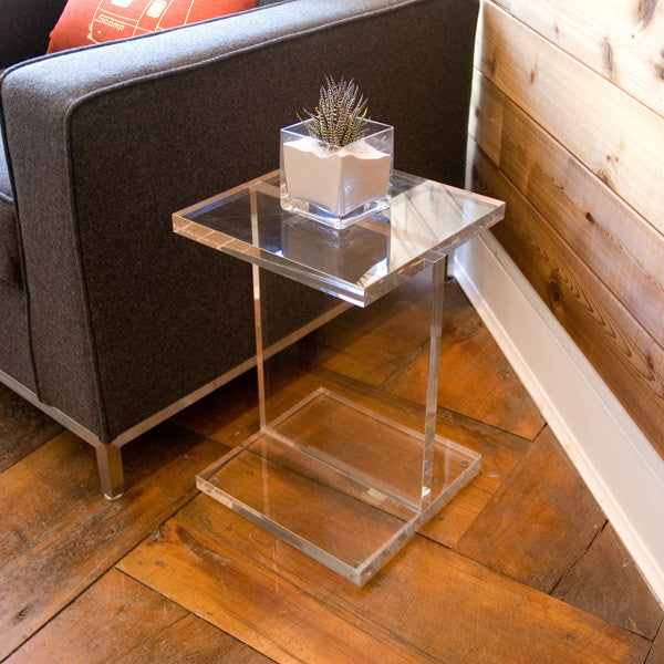 media image for Acrylic I-Beam Table design by Gus Modern - BURKE DECOR 271