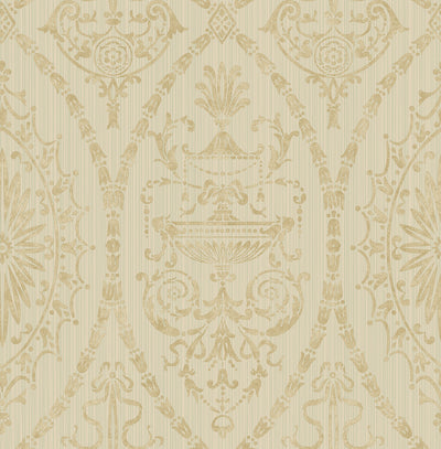 product image of Adams Wallpaper in Gold and Sand from the Watercolor Florals Collection by Mayflower Wallpaper 541