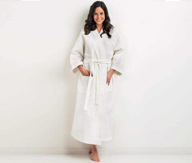 media image for Kimono Waffle Robe design by Turkish Towel Company 216