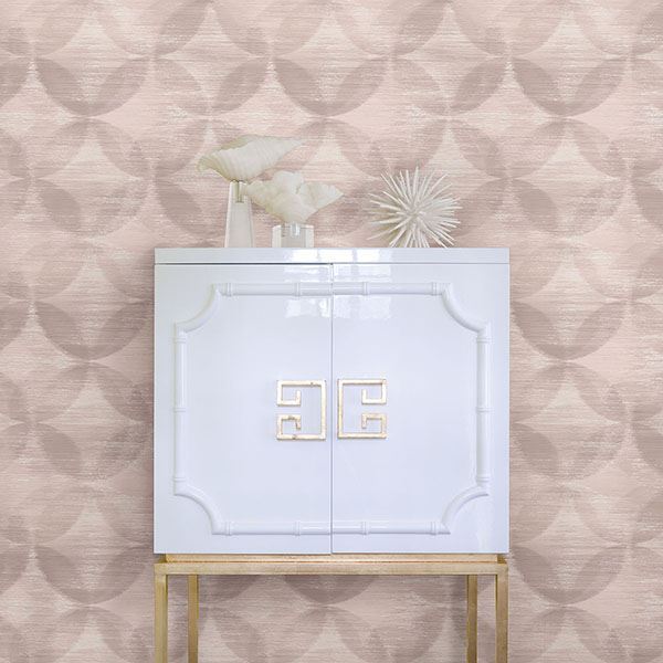 media image for Alchemy Geometric Wallpaper in Blush from the Celadon Collection by Brewster Home Fashions 272