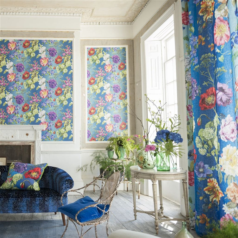 media image for Alexandria Wallpaper in Lapis from the Edit Vol. 1 Collection by Designers Guild 26