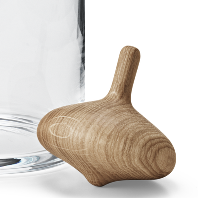 product image for Alfredo Glass Carafe with Carved Oak Stopper 7