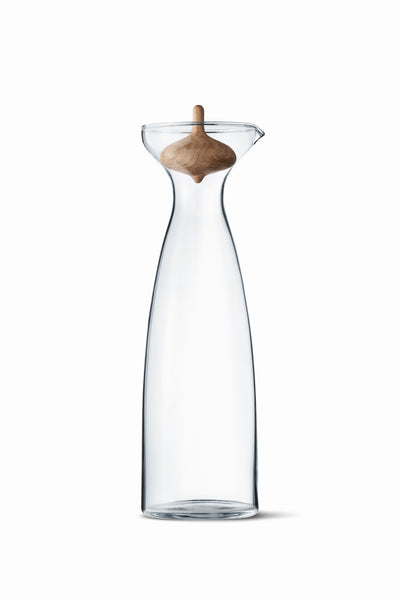 product image of Alfredo Glass Carafe with Carved Oak Stopper 558