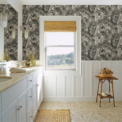 product image for Alfresco Tropical Palm Wallpaper in Grey from the Pacifica Collection by Brewster Home Fashions 99