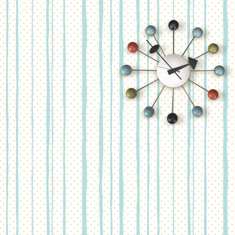media image for All Mixed Up Peel & Stick Wallpaper in Silver and Teal by RoomMates for York Wallcoverings 228