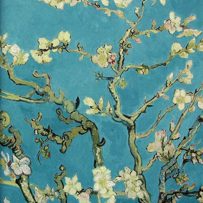 product image for Almond Blossom Wallpaper in Turquoise from the Van Gogh Collection by Burke Decor 0
