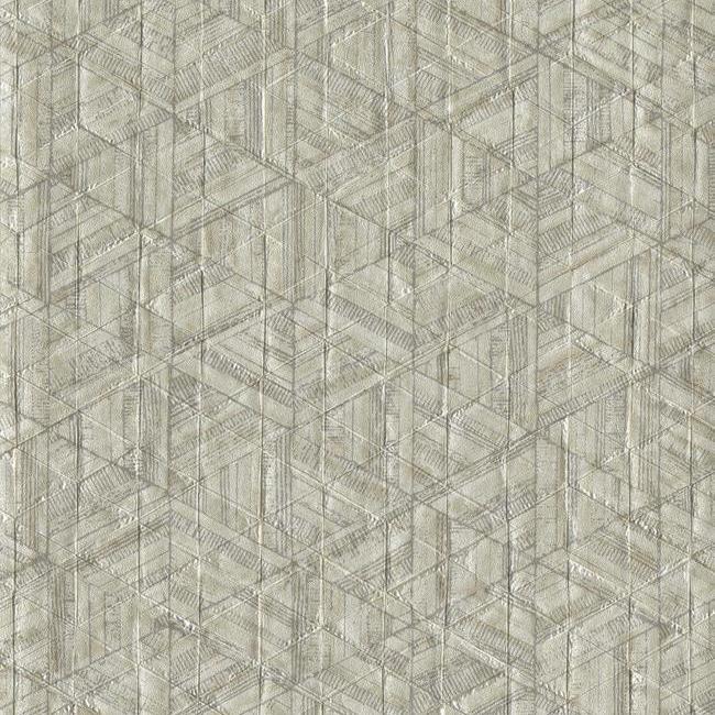 media image for Amulet Wallpaper in Bone and Tan from the Moderne Collection by Stacy Garcia for York Wallcoverings 235