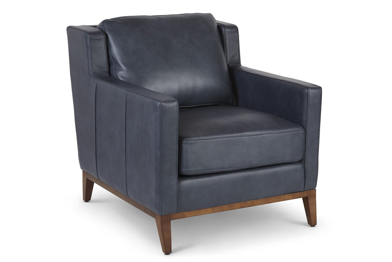 media image for Anders Leather Chair in Denim 291