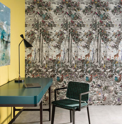 product image of Animal Glade Wall Mural in Multi from the Folium Collection by Osborne & Little 539