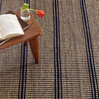 product image for Arbor Navy Handwoven Jute Rug 2 65