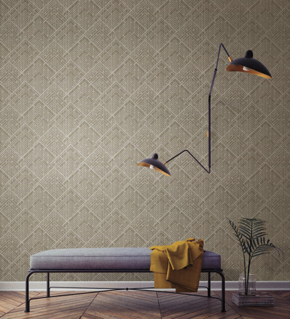 media image for Architect Wallpaper in Brown from the Moderne Collection by Stacy Garcia for York Wallcoverings 230