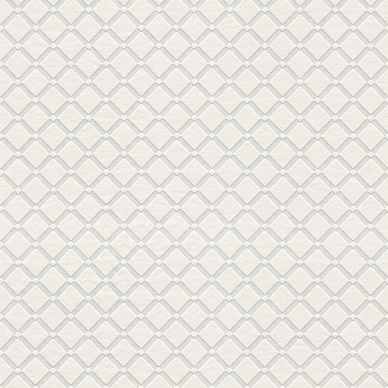 media image for Armin White Diamond Trellis Paintable Wallpaper by Brewster Home Fashions 223
