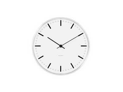 product image of arne jacobsen city hall wall clock by rosendahl 43641 1 593