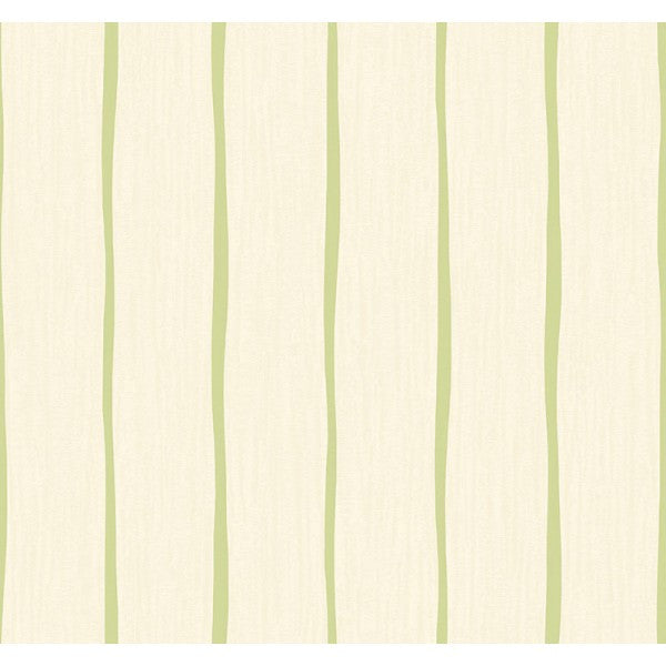 media image for Aruba Stripe Wallpaper in Ivory and Green from the Tortuga Collection by Seabrook Wallcoverings 299