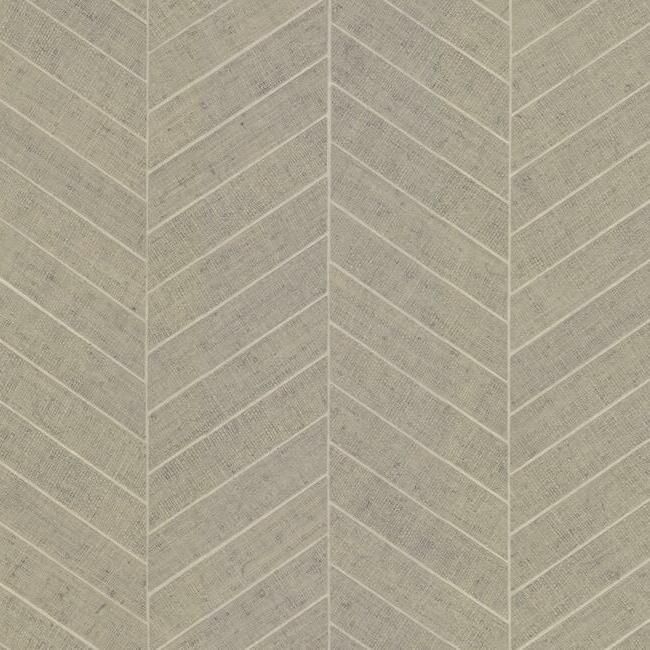 media image for Atelier Herringbone Wallpaper in Poff White from the Traveler Collection by Ronald Redding 256