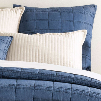 product image of atlas denim quilt shams by pine cone hill pc3821 t 1 535