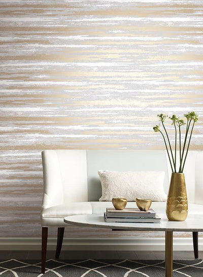 product image for Atmosphere Wallpaper in Teal and Gold by Antonina Vella for York Wallcoverings 46