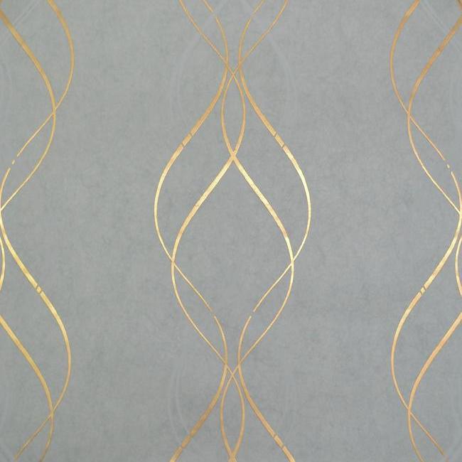 media image for Aurora Wallpaper in Blue and Gold by Antonina Vella for York Wallcoverings 240