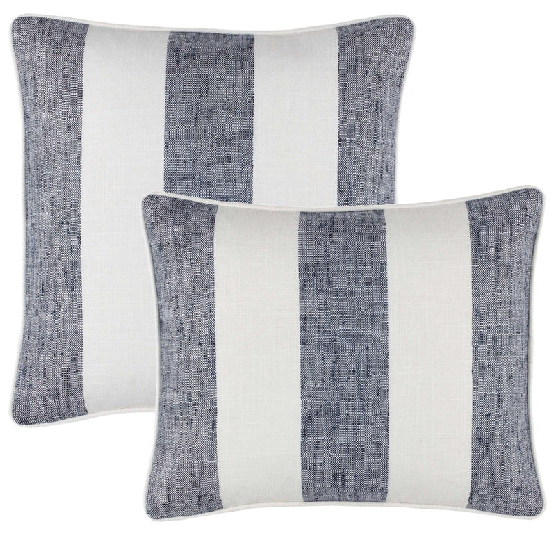 media image for Awning Stripe Navy Indoor/Outdoor Decorative Pillow 1 233